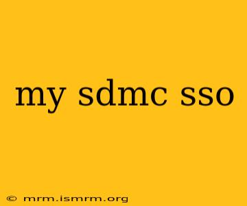 my sdmc sso